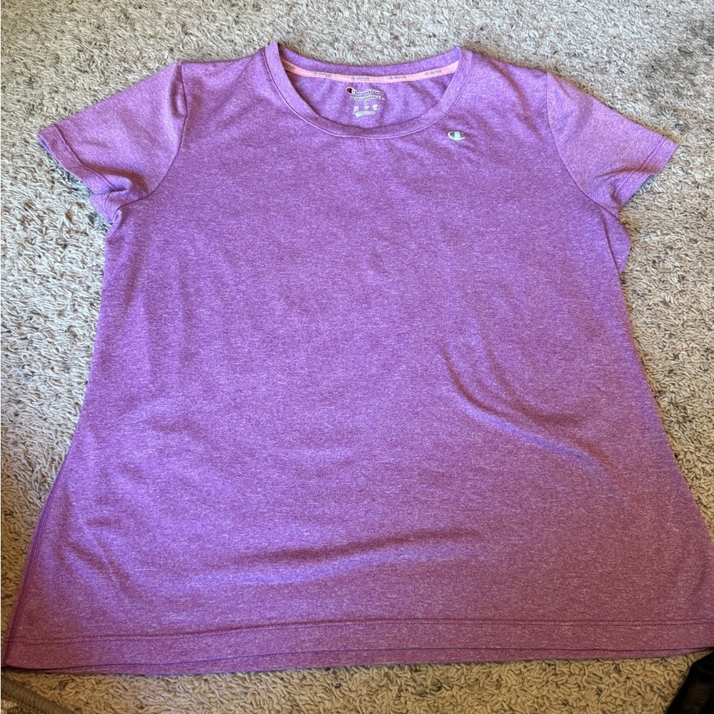 Champion Heather Purple Athletic Tee